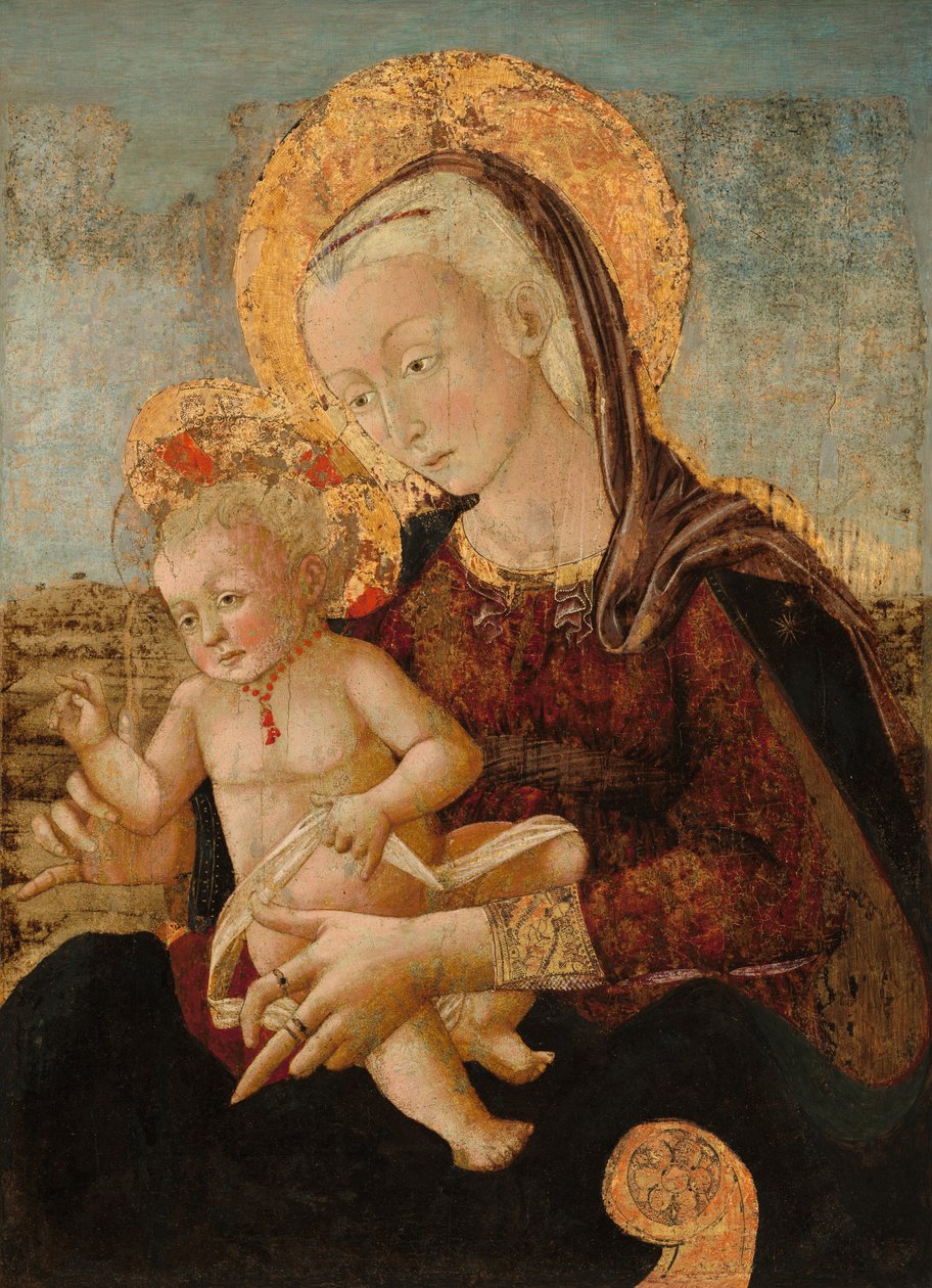 Madonna z Dzieciątkiem, c. 1475. autorstwa Pier Francesco Fiorentino