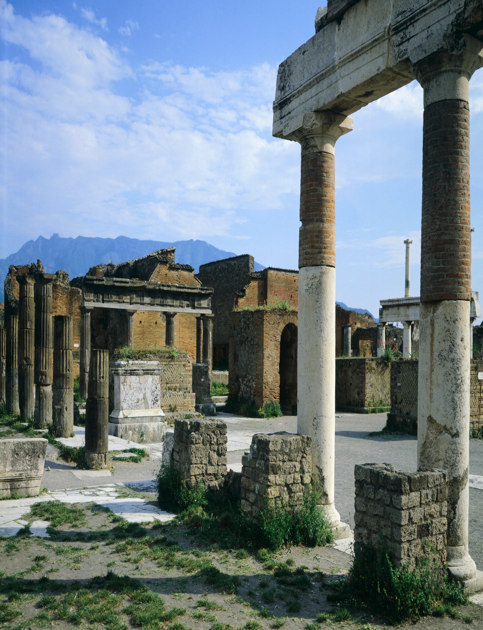 Włochy, Kampania, Pompeje, Forum autorstwa Blaise Nicolas Le Sueur
