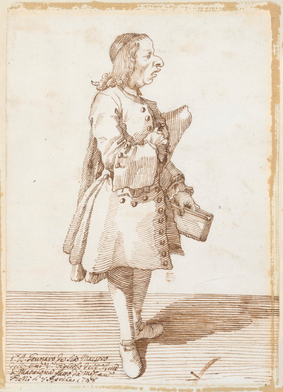 Portret Gennaro de Sc? autorstwa Pier Leone Ghezzi
