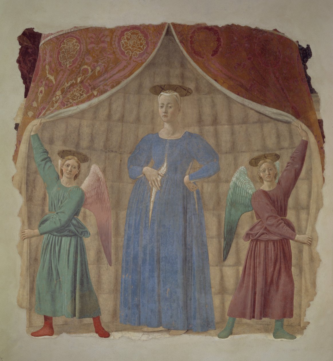 Madonna del Parto, apie 1450–1470 m. (po restauracijos) (taip pat žr. 75561, 172472 ir 169194)poli autorstwa Piero della Francesca