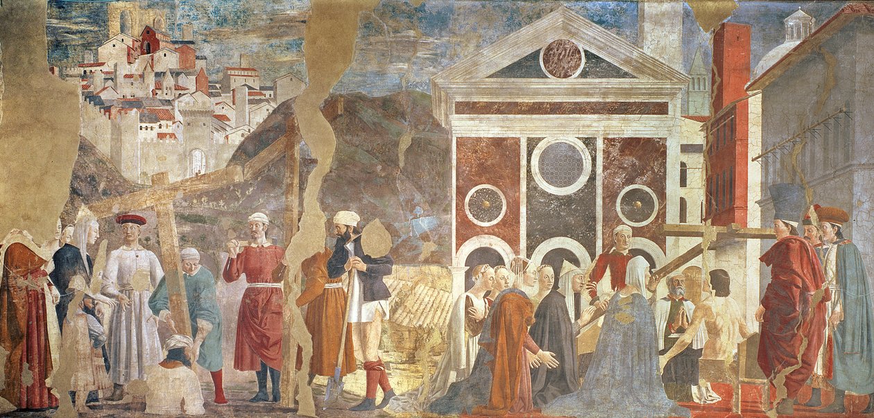 Weryfikacja Prawdziwego Krzyża, ukończona w 1464 r. autorstwa Piero della Francesca