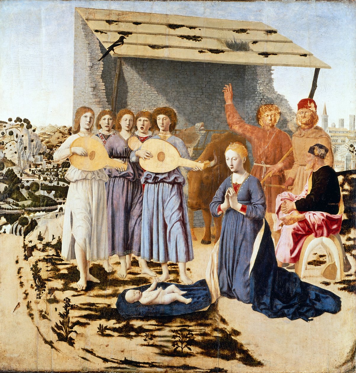 Narodzenie Chrystusa autorstwa Piero della Francesca