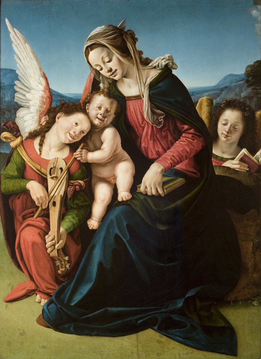 Madonna i Anioł autorstwa Piero di Cosimo