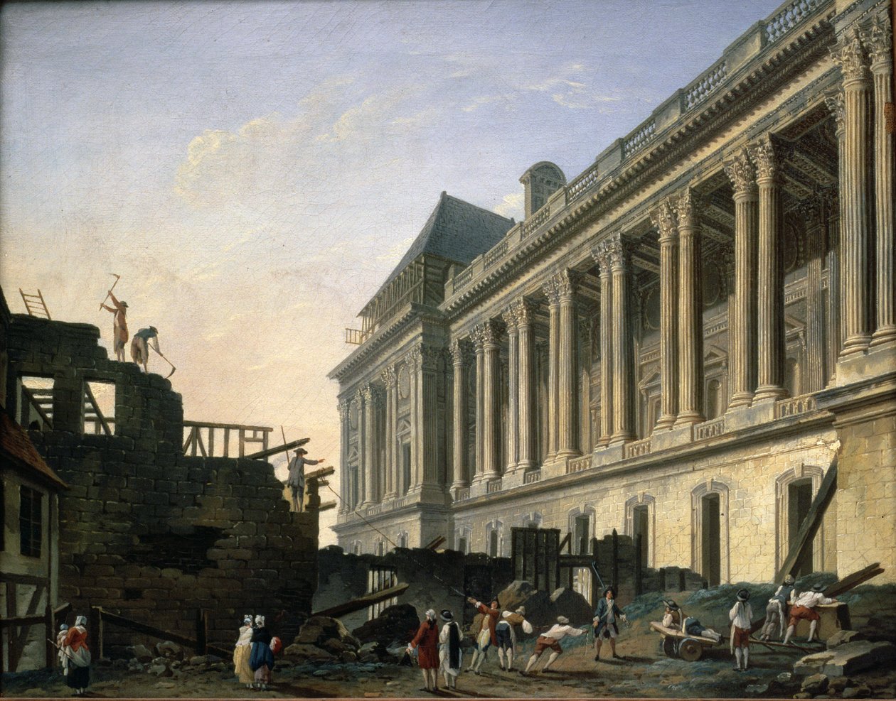 Polana Kolumnady Luwru, 1764 autorstwa Pierre Antoine Demachy
