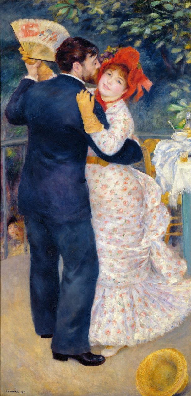 Taniec na wsi, 1883 autorstwa Pierre Auguste Renoir