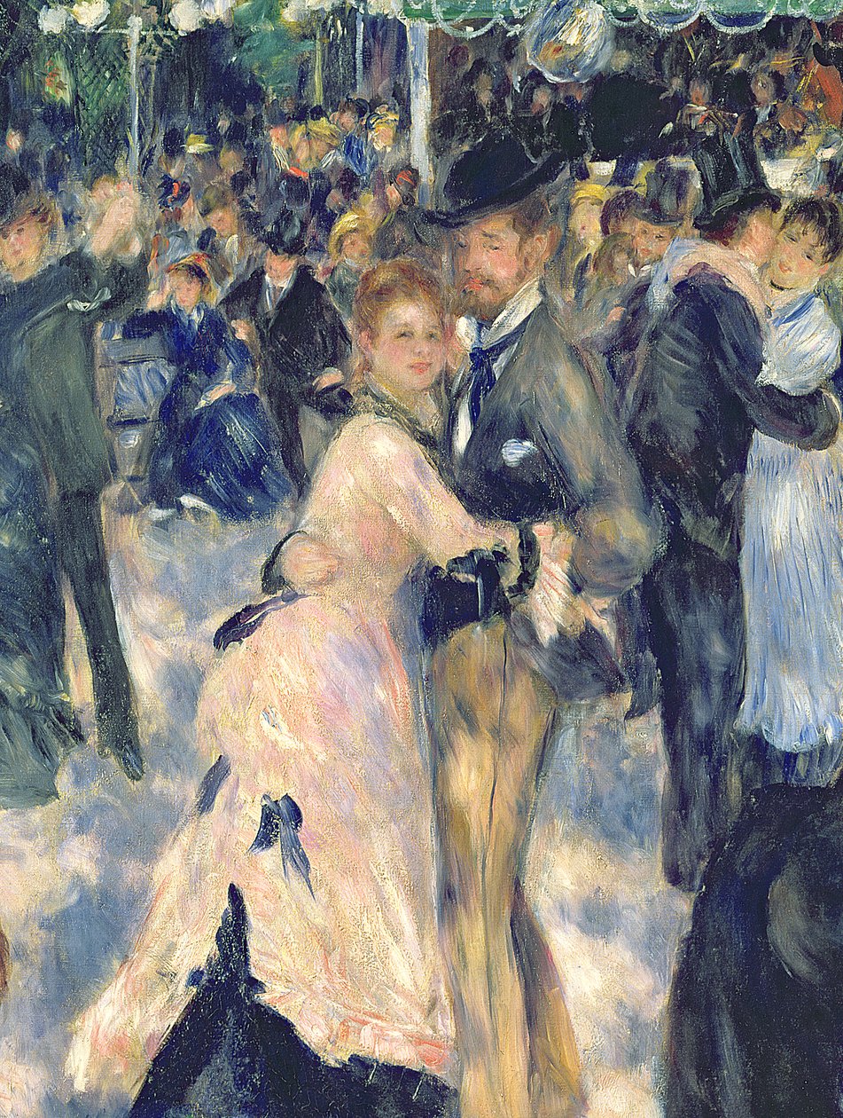 Bal w Moulin de la Galette, 1876 (detal 36481) autorstwa Pierre Auguste Renoir