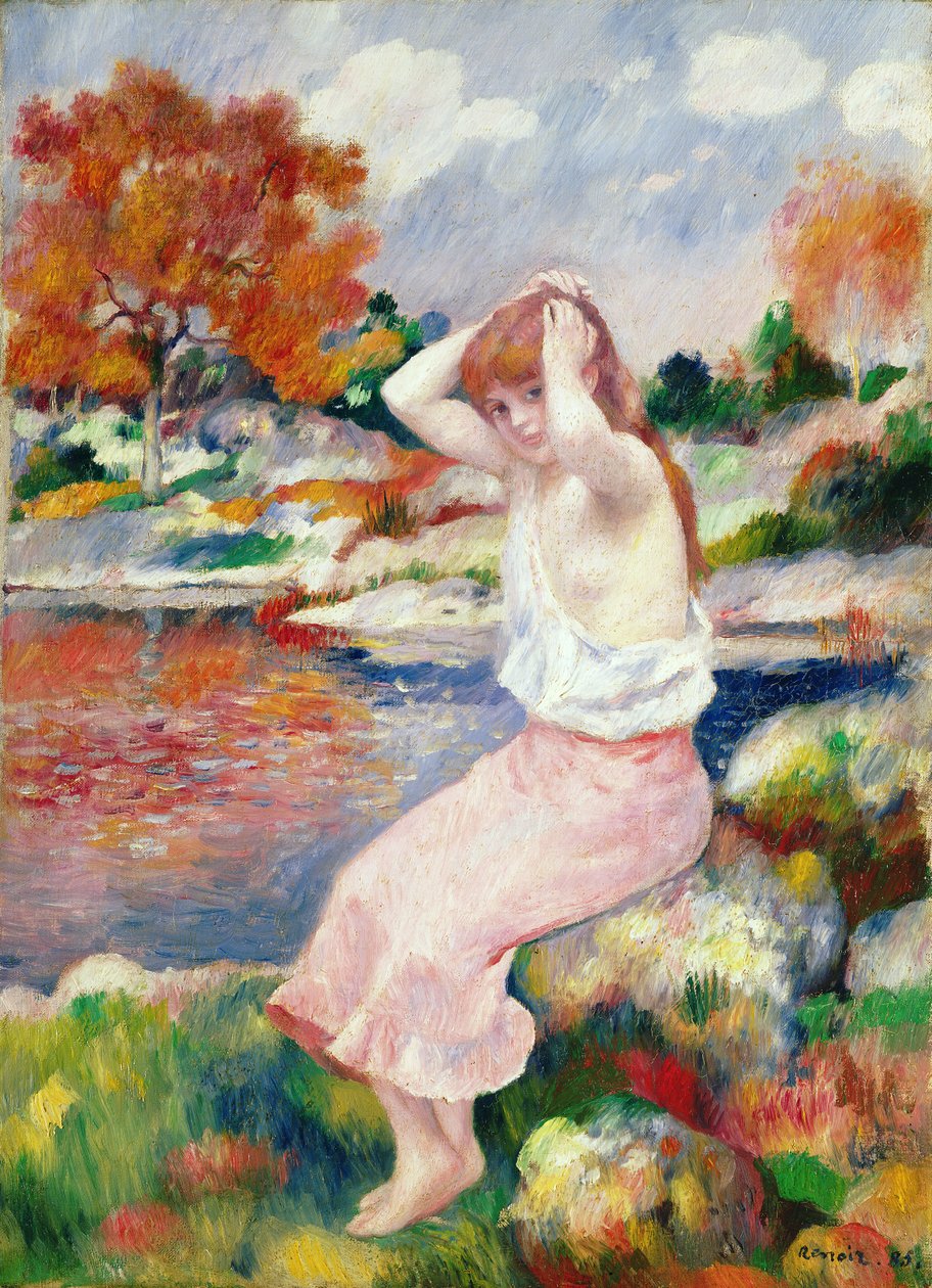 Kąpiący się, 1885 autorstwa Pierre Auguste Renoir