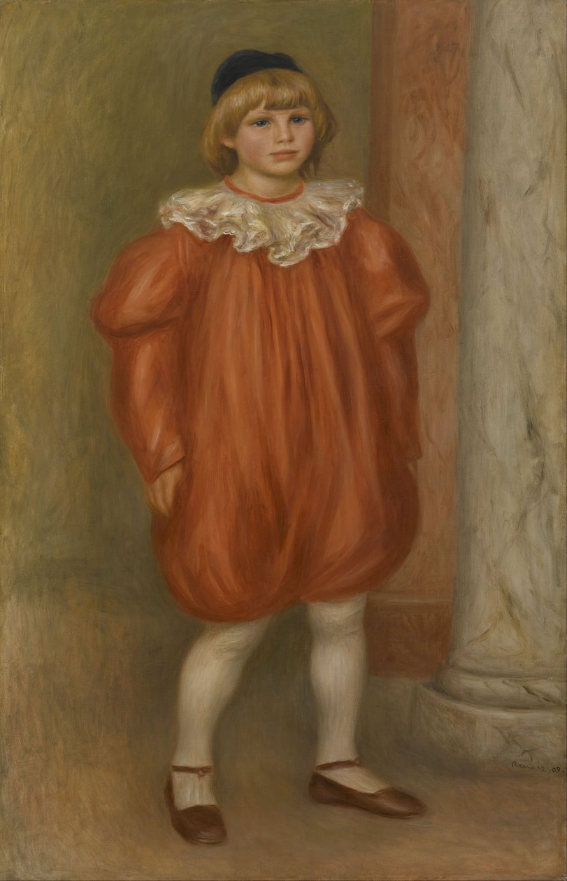 Claude Renoir w kostiumie klauna autorstwa Pierre Auguste Renoir