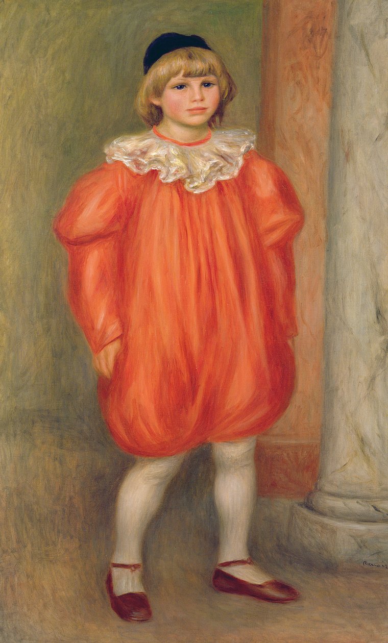 Claude Renoir w kostiumie klauna, 1909 (zob. też 287546) autorstwa Pierre Auguste Renoir