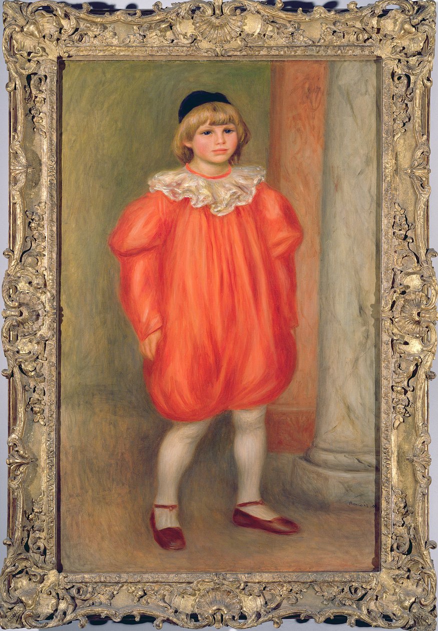 Claude Renoir w stroju klauna, 1909 (patrz także 869806) autorstwa Pierre Auguste Renoir