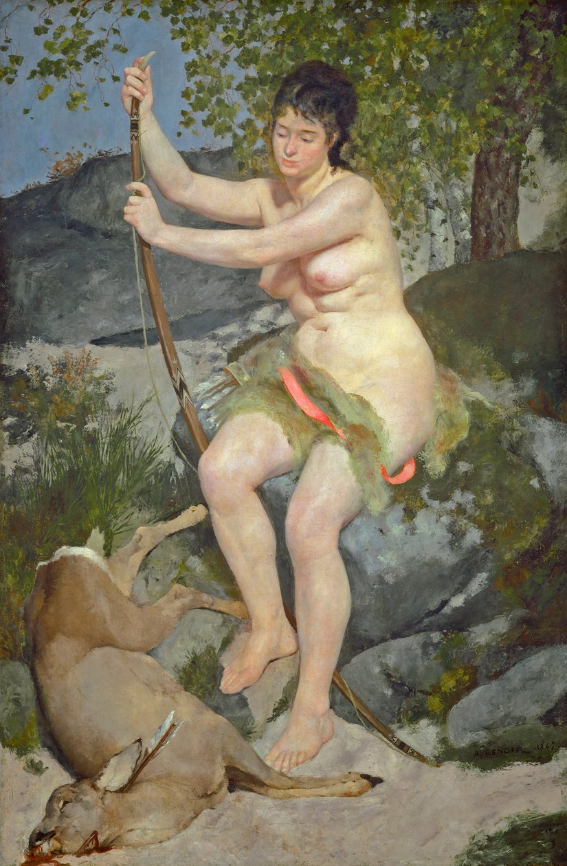 Diana, 1867 autorstwa Pierre Auguste Renoir
