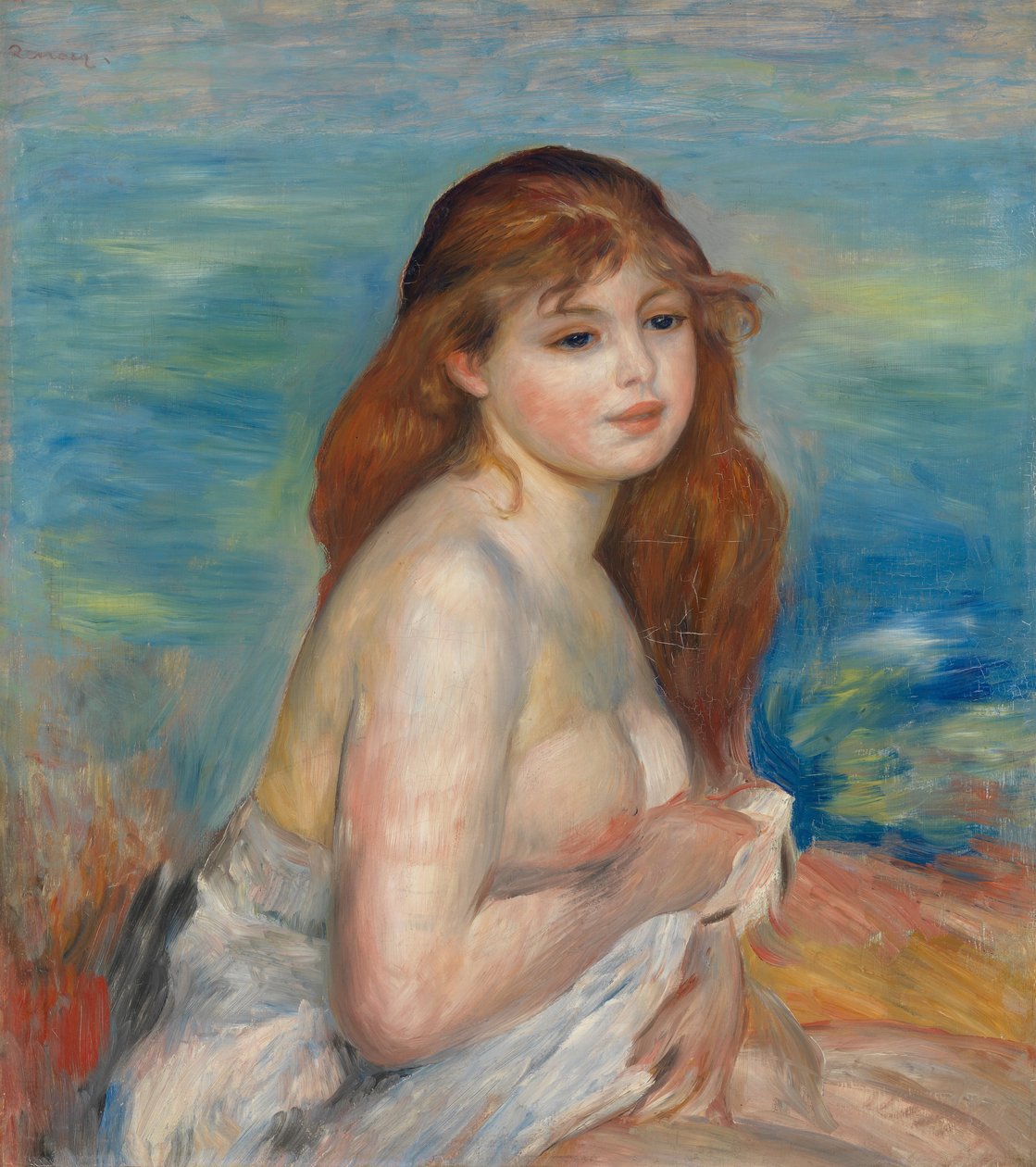 Po łazience autorstwa Pierre Auguste Renoir