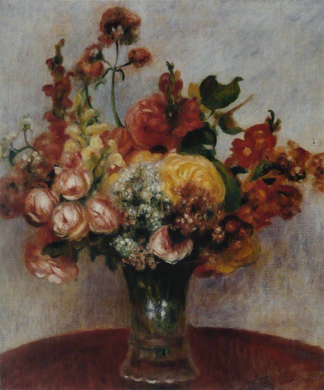 Kwiaty w wazonie (Musée de lOrangerie) autorstwa Pierre Auguste Renoir