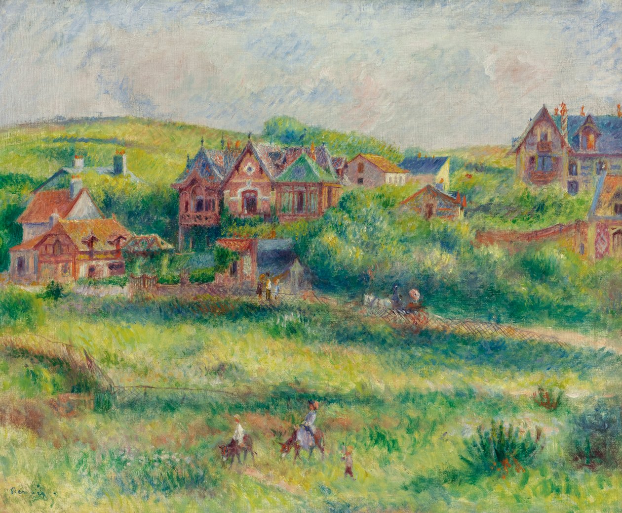 CHÂLET DE BLANCHE PIERSON W POURVILLE autorstwa Pierre Auguste Renoir