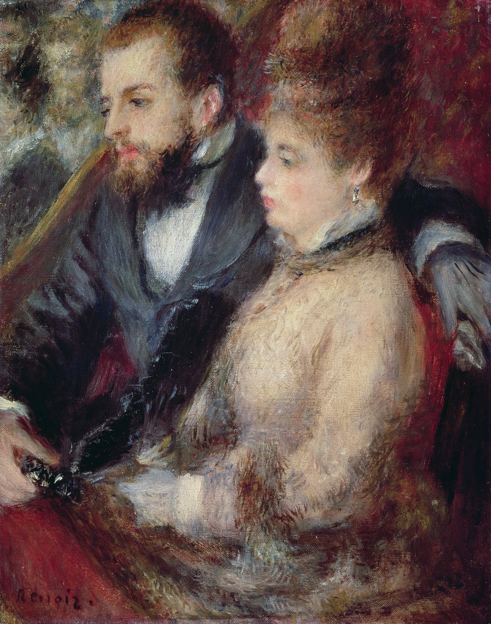 Loża, 1873 autorstwa Pierre Auguste Renoir