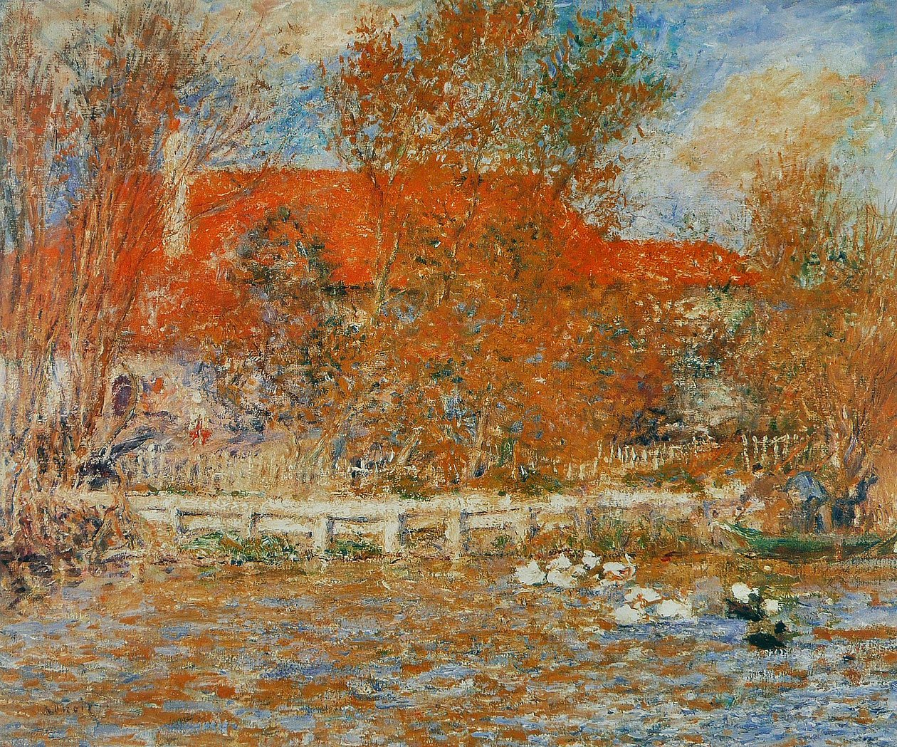 Staw kaczek autorstwa Pierre Auguste Renoir
