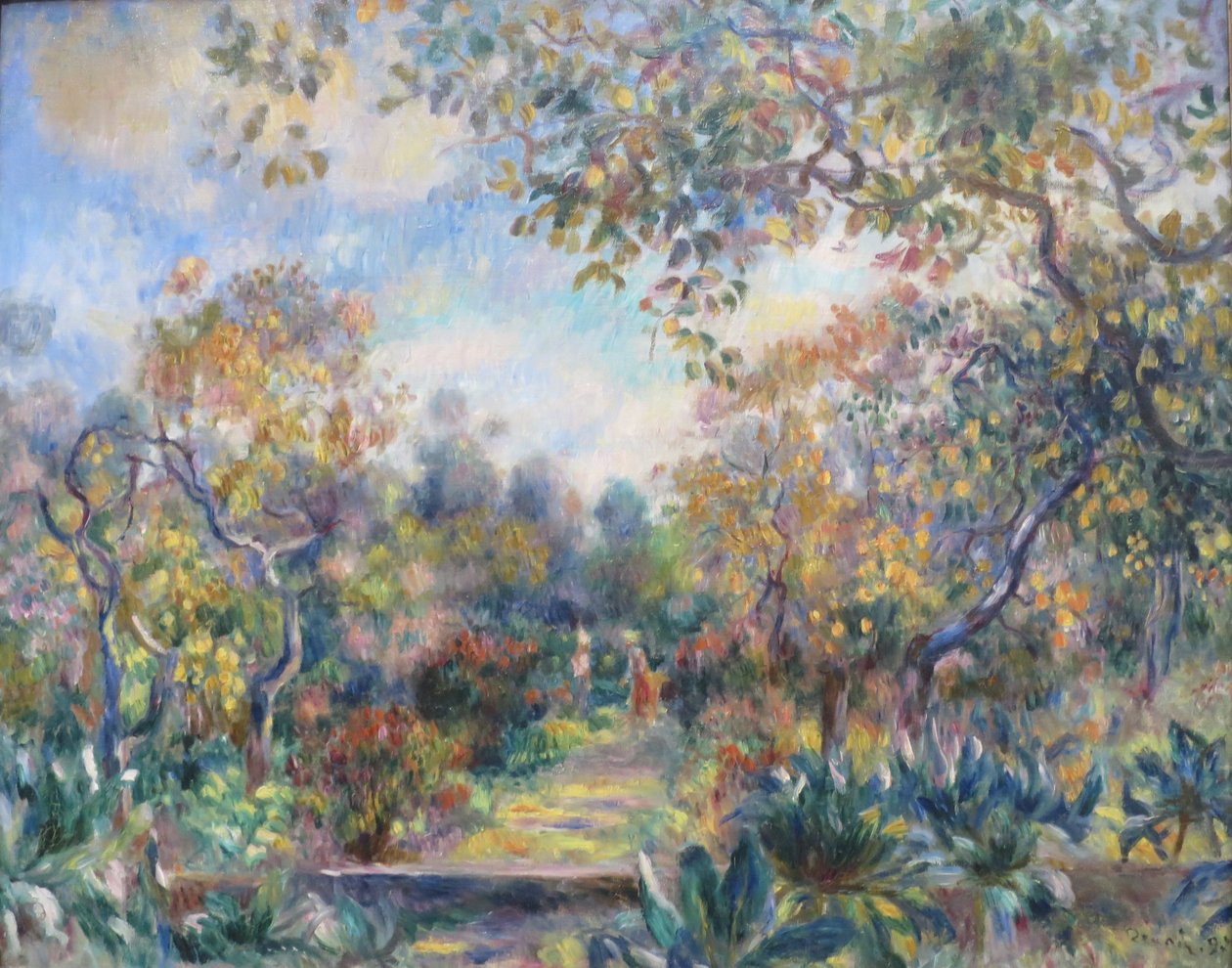 Krajobraz w Beaulieu autorstwa Pierre Auguste Renoir