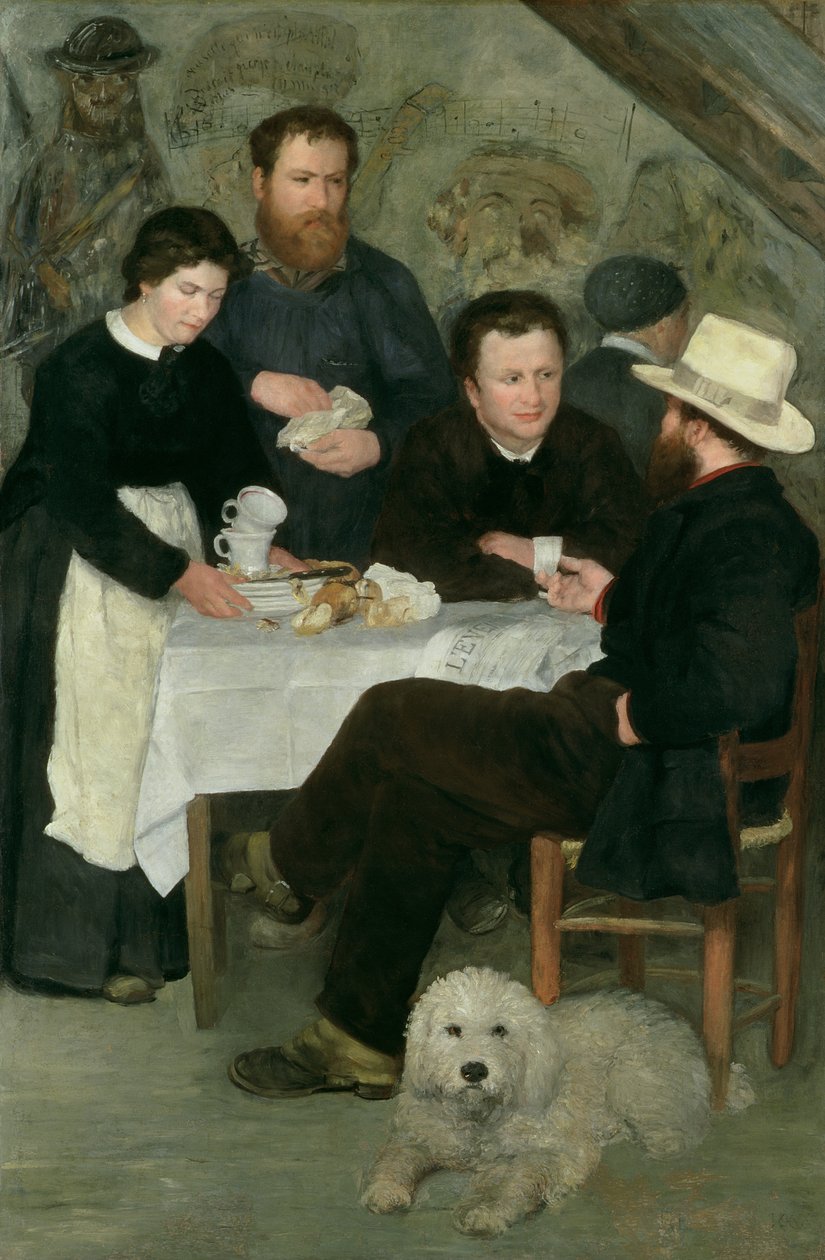 Tawerna Matki Antoniny, 1866 r. autorstwa Pierre Auguste Renoir