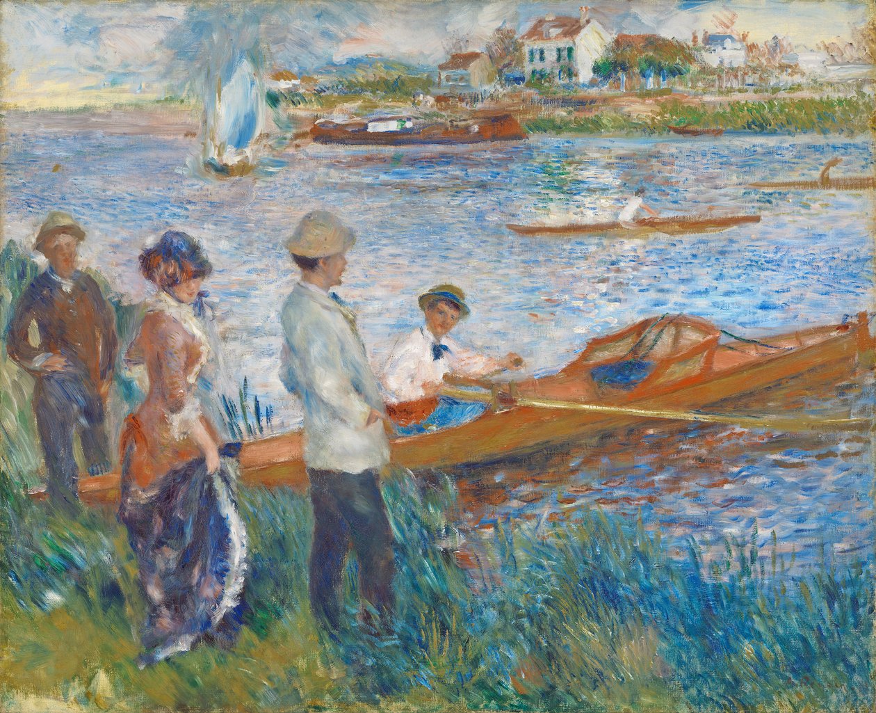 Wioślarze w Chatou, 1879 autorstwa Pierre Auguste Renoir