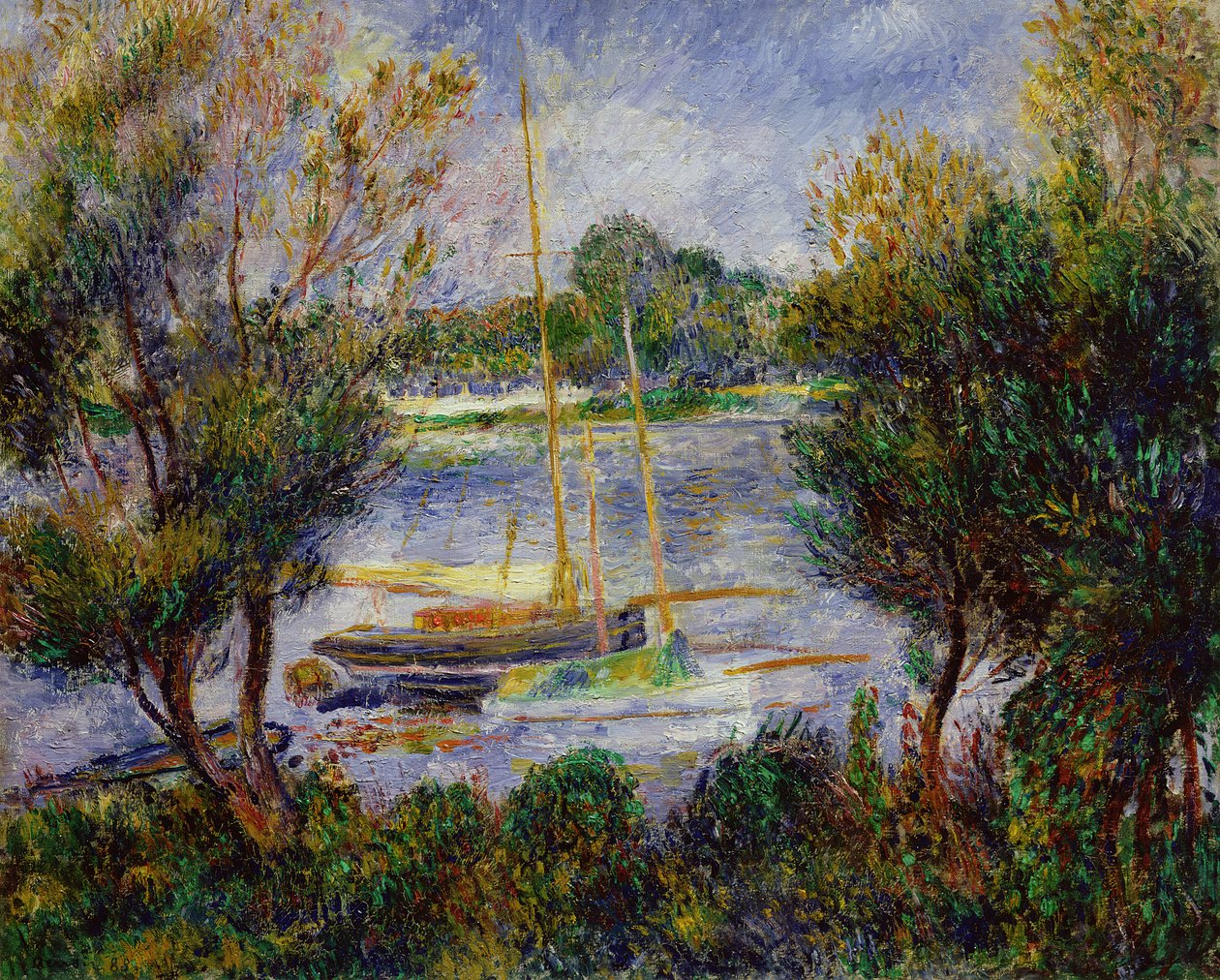 Sekwana w Argenteuil, 1888 autorstwa Pierre Auguste Renoir