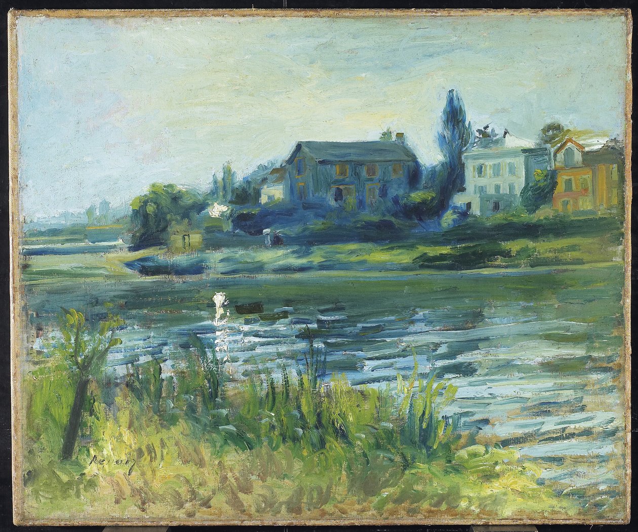Sekwana w Chatou, c.1871 autorstwa Pierre Auguste Renoir