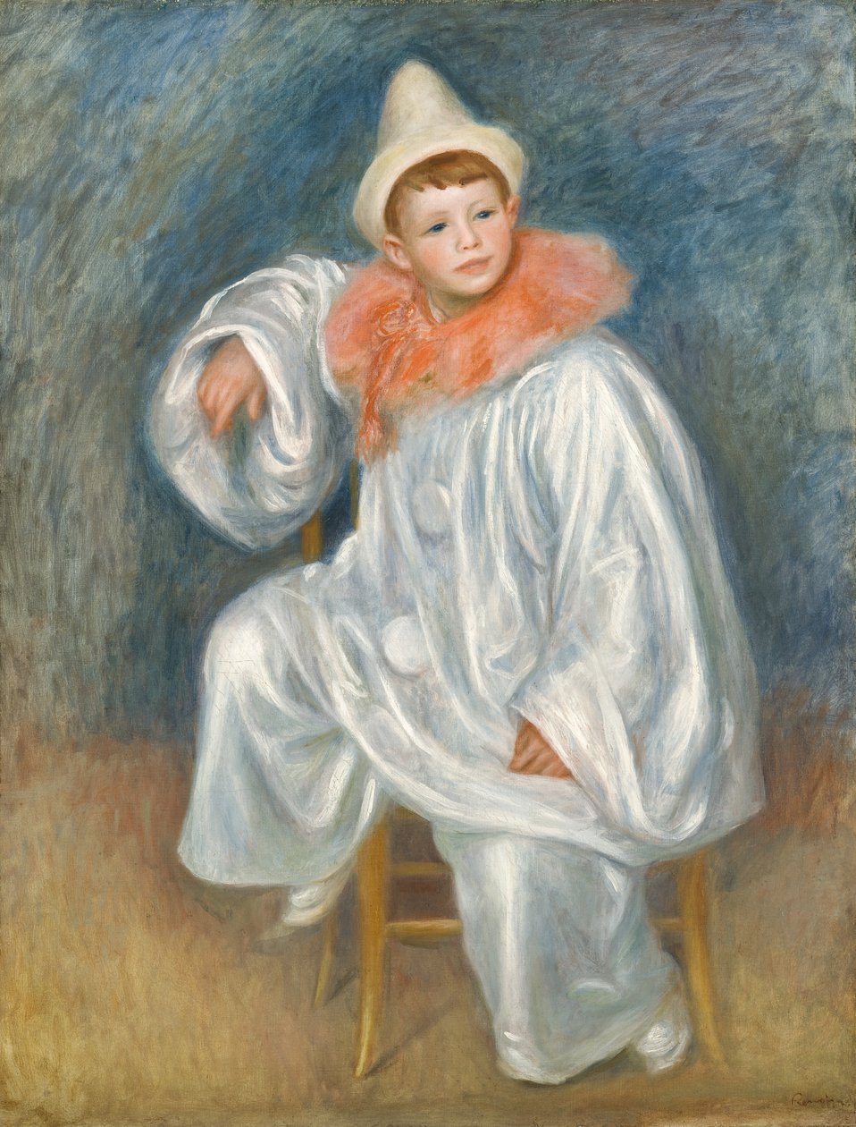 Biały Pierrot, 190102 autorstwa Pierre Auguste Renoir