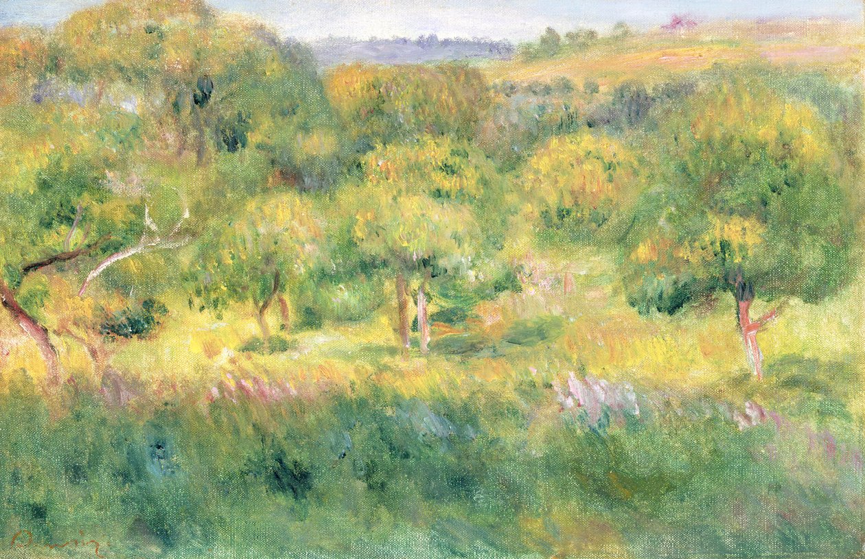 Skraj lasu w Bretanii, 1893 autorstwa Pierre Auguste Renoir