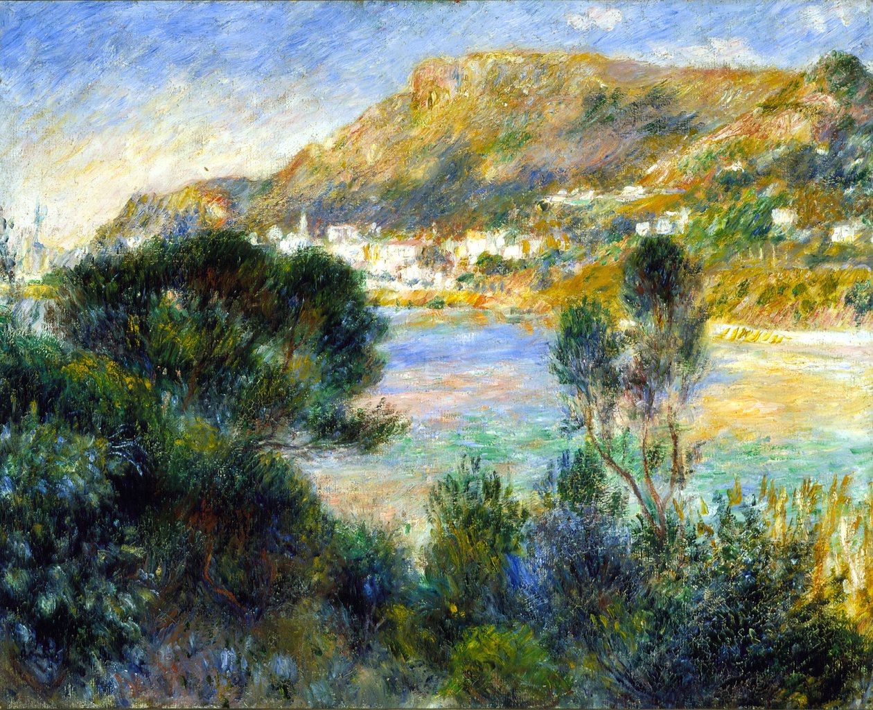 Widok z Cap Martin z Monte Carlo, ok. 1884 r. autorstwa Pierre Auguste Renoir