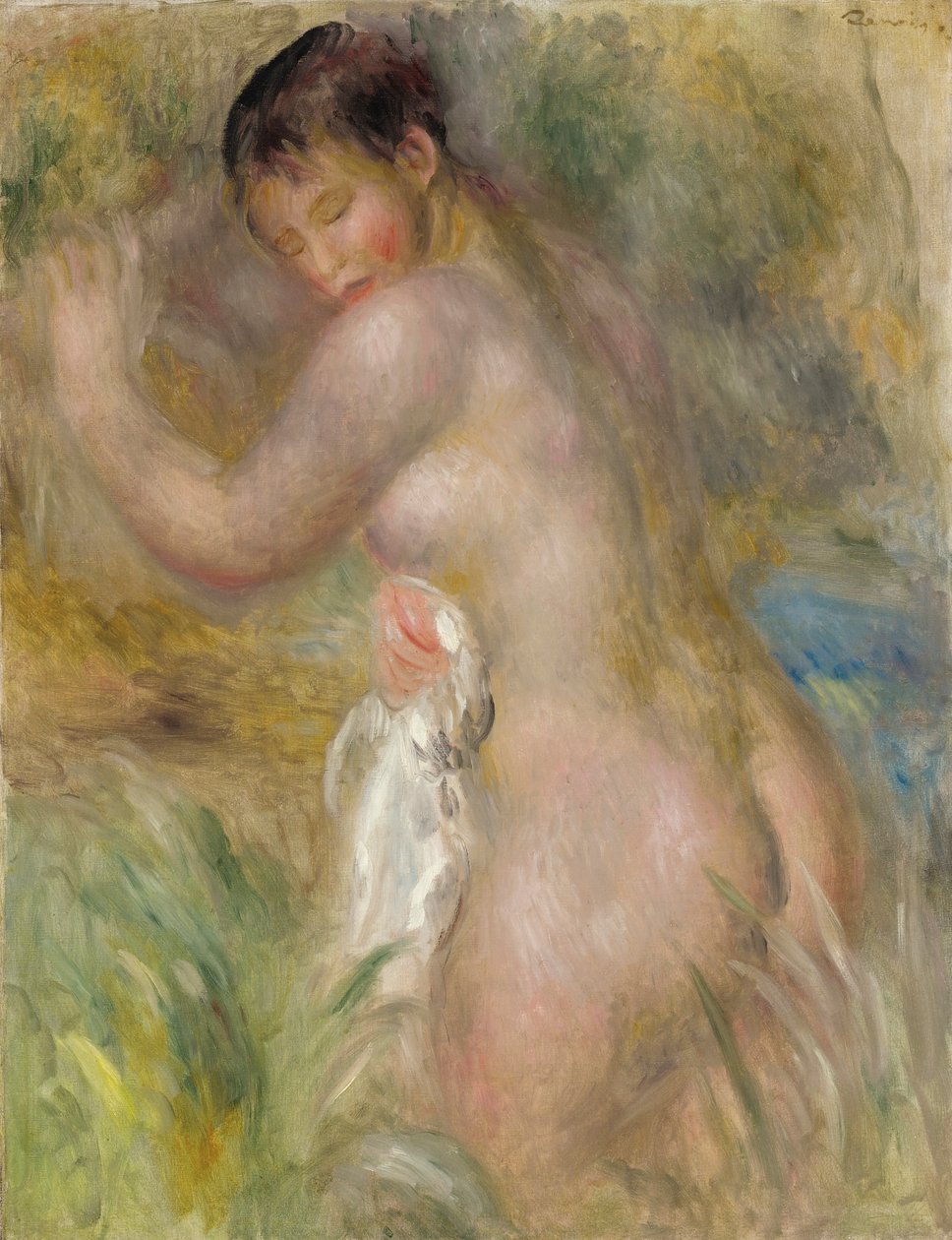 kąpiący się autorstwa Pierre Auguste Renoir