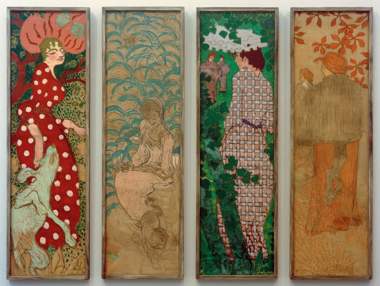 Kobiety w ogrodzie autorstwa Pierre Bonnard