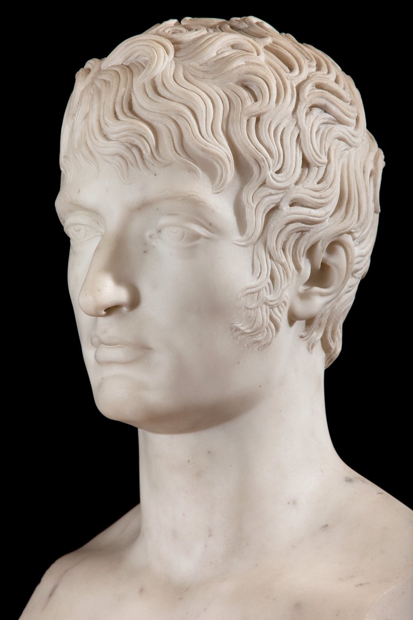 Popiersie Ludwika Bonaparte (marmur) (detal) (patrz również 698741) autorstwa Pierre Cartellier