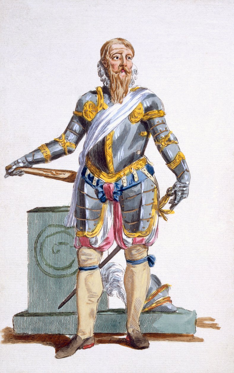 Daniel Laurenza, generał armii duńskiej, 1780 r. autorstwa Pierre Duflos