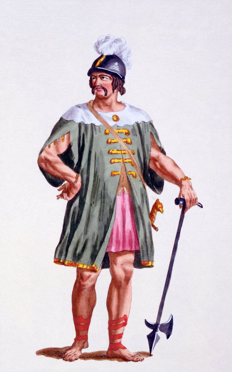 Żołnierz Danii, 1780 autorstwa Pierre Duflos