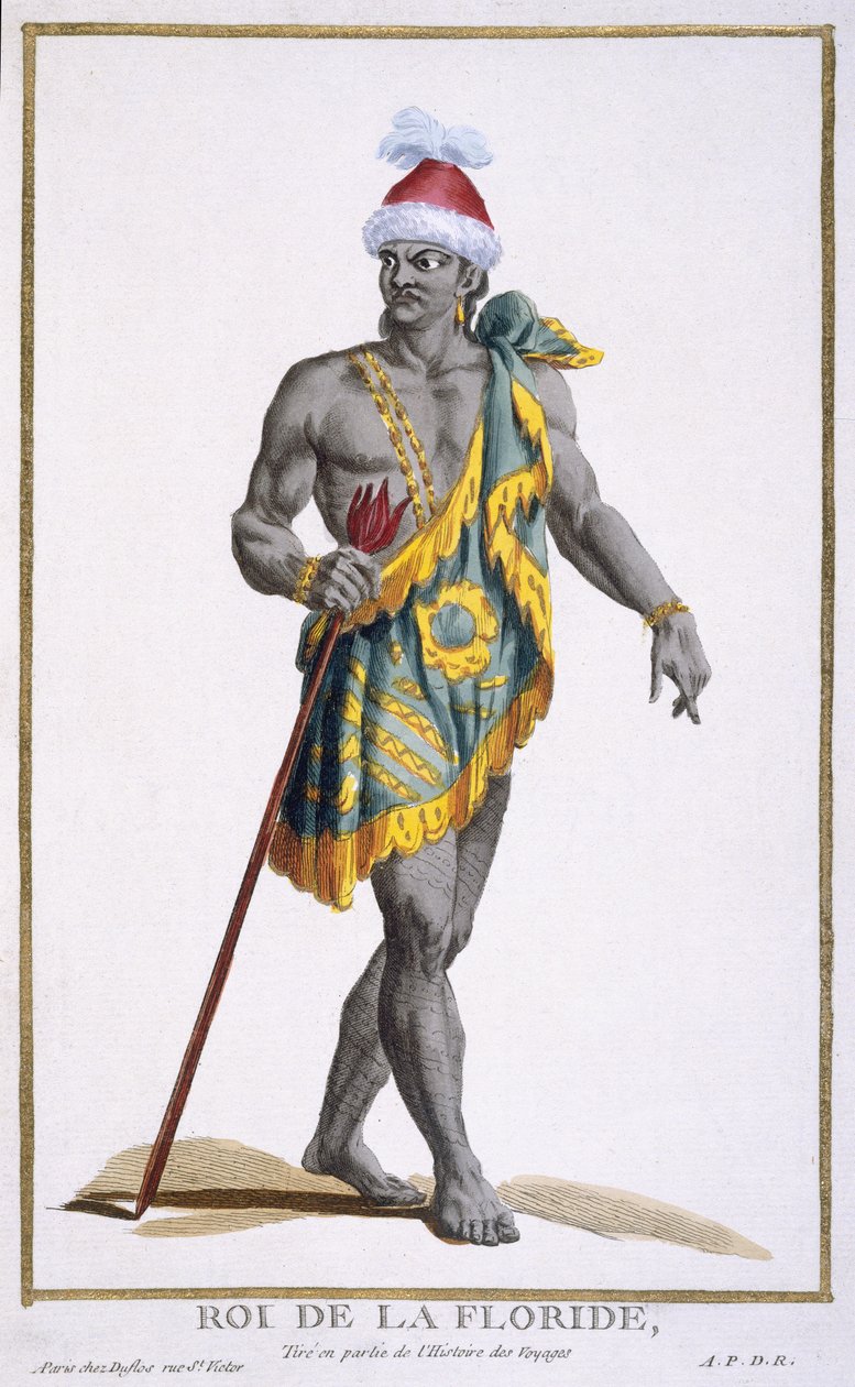 Król Florydy, 1780 autorstwa Pierre Duflos
