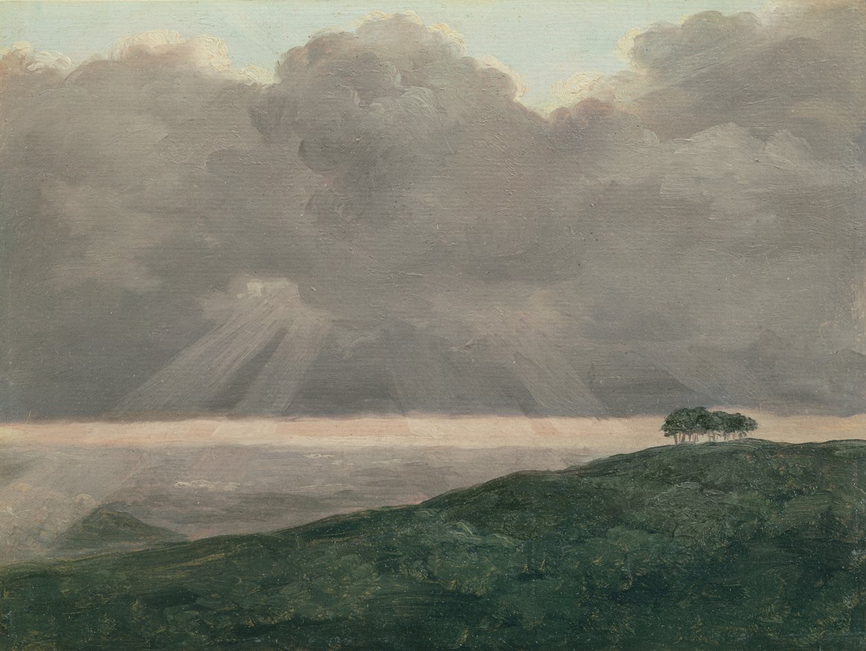Burza (olej na karcie) autorstwa Pierre Henri de Valenciennes