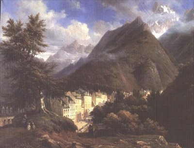 Les Eaux-Bonnes, 1846 r. autorstwa Pierre Justin Ouvrie