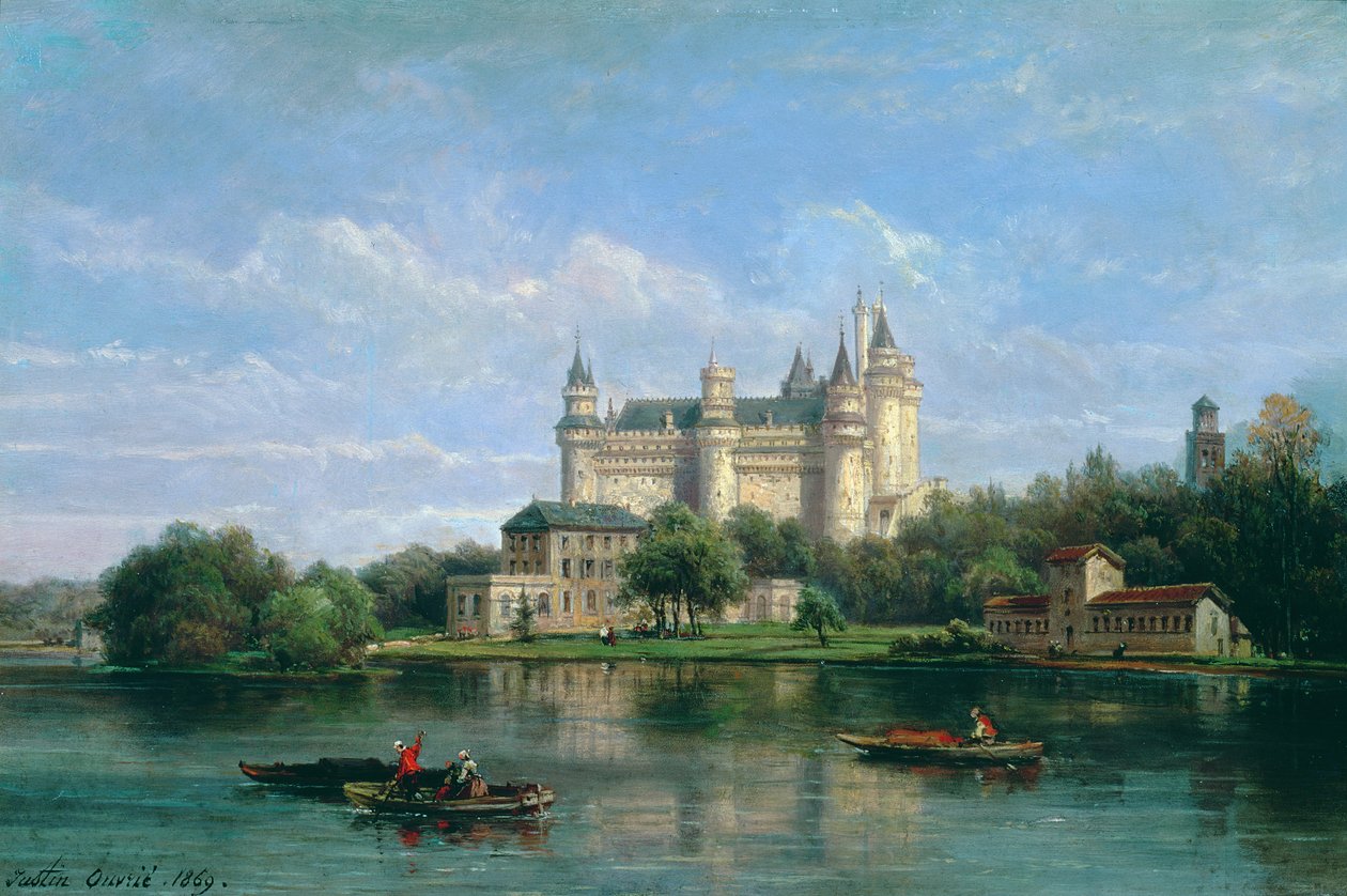Zamek Pierrefonds, 1869 r. autorstwa Pierre Justin Ouvrie