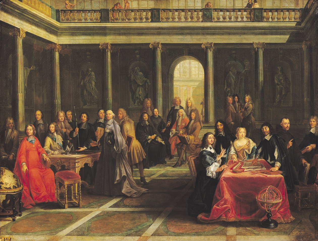 Królowa Szwedzka Krystyna (1626-89) i jej dwór autorstwa Pierre Louis the Younger Dumesnil