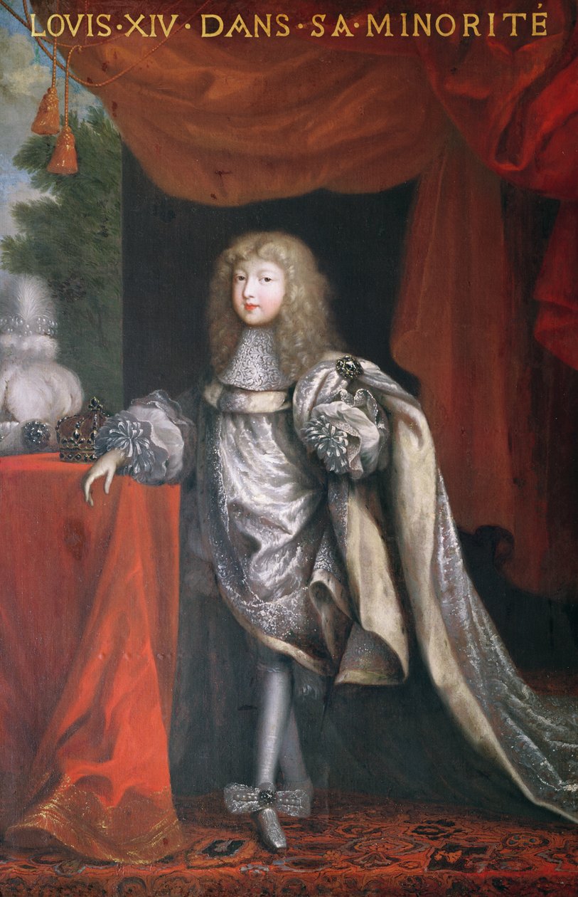 Ludwik XIV w okresie jego mniejszości autorstwa Pierre Mignard