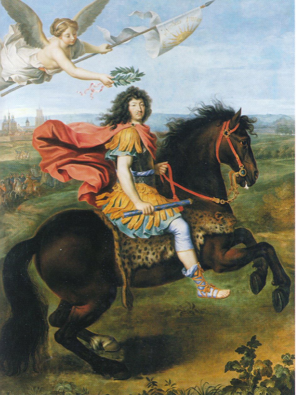 Ludwik XIV z Francji na koniu autorstwa Pierre Mignard