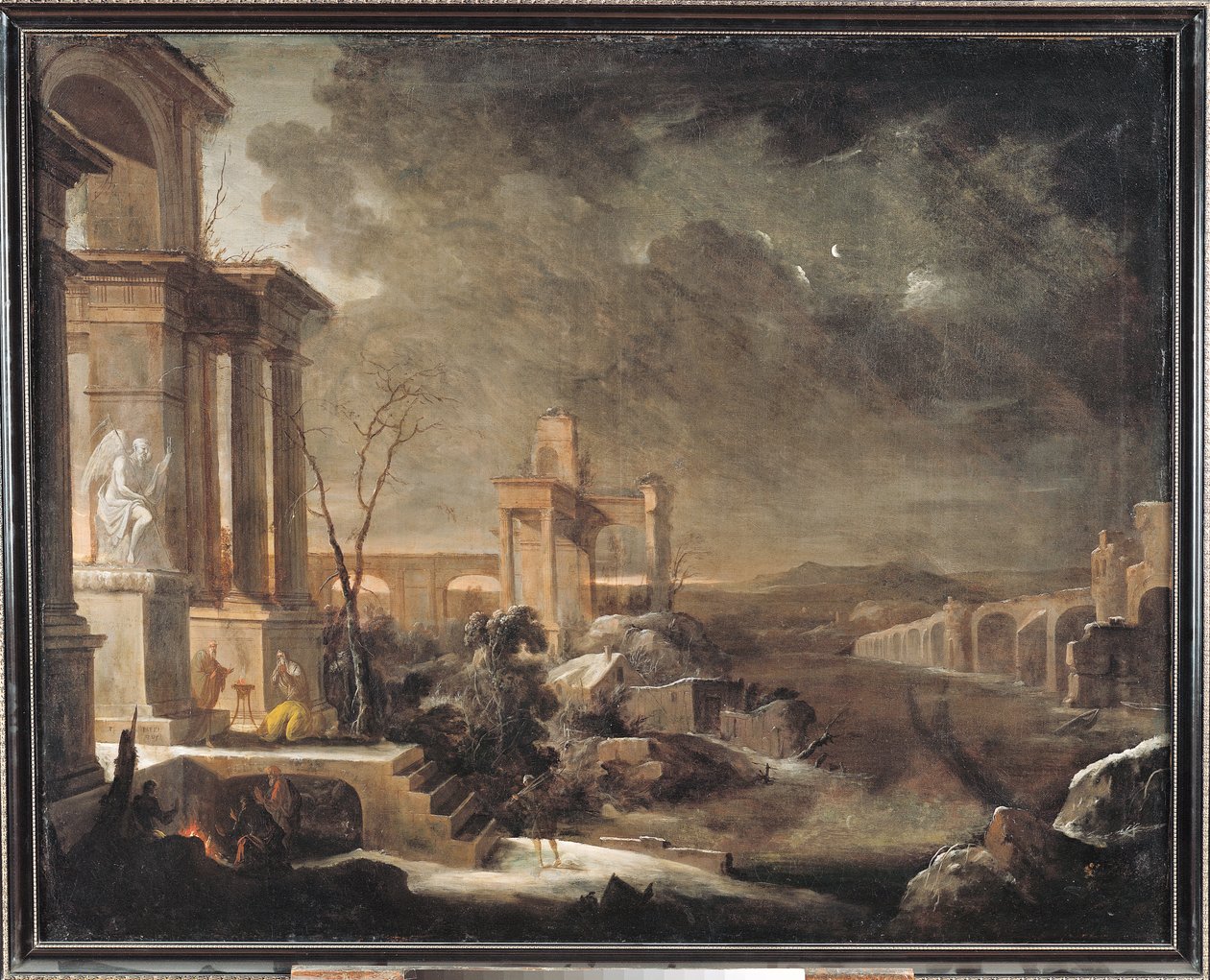 Pejzaż o świcie, 1705 autorstwa Pierre Patel