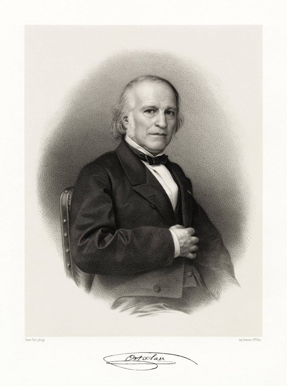 Joseph Louis Elzéar Ortolan, 1865-66 autorstwa Pierre Petit