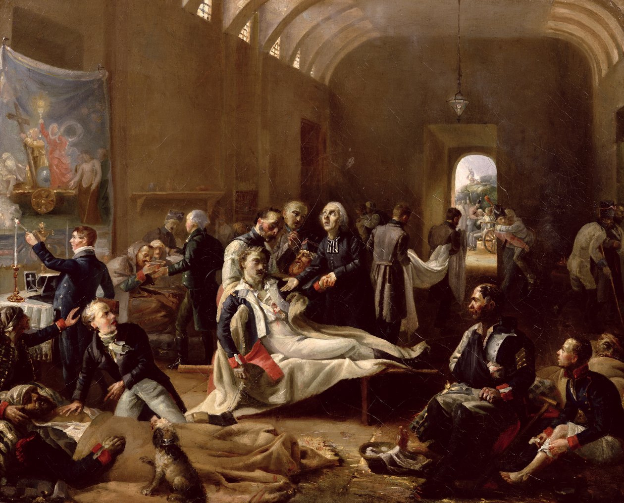 Karetka pogotowia podczas kampanii francuskiej, 1814 r. autorstwa Pierre Roch Vigneron