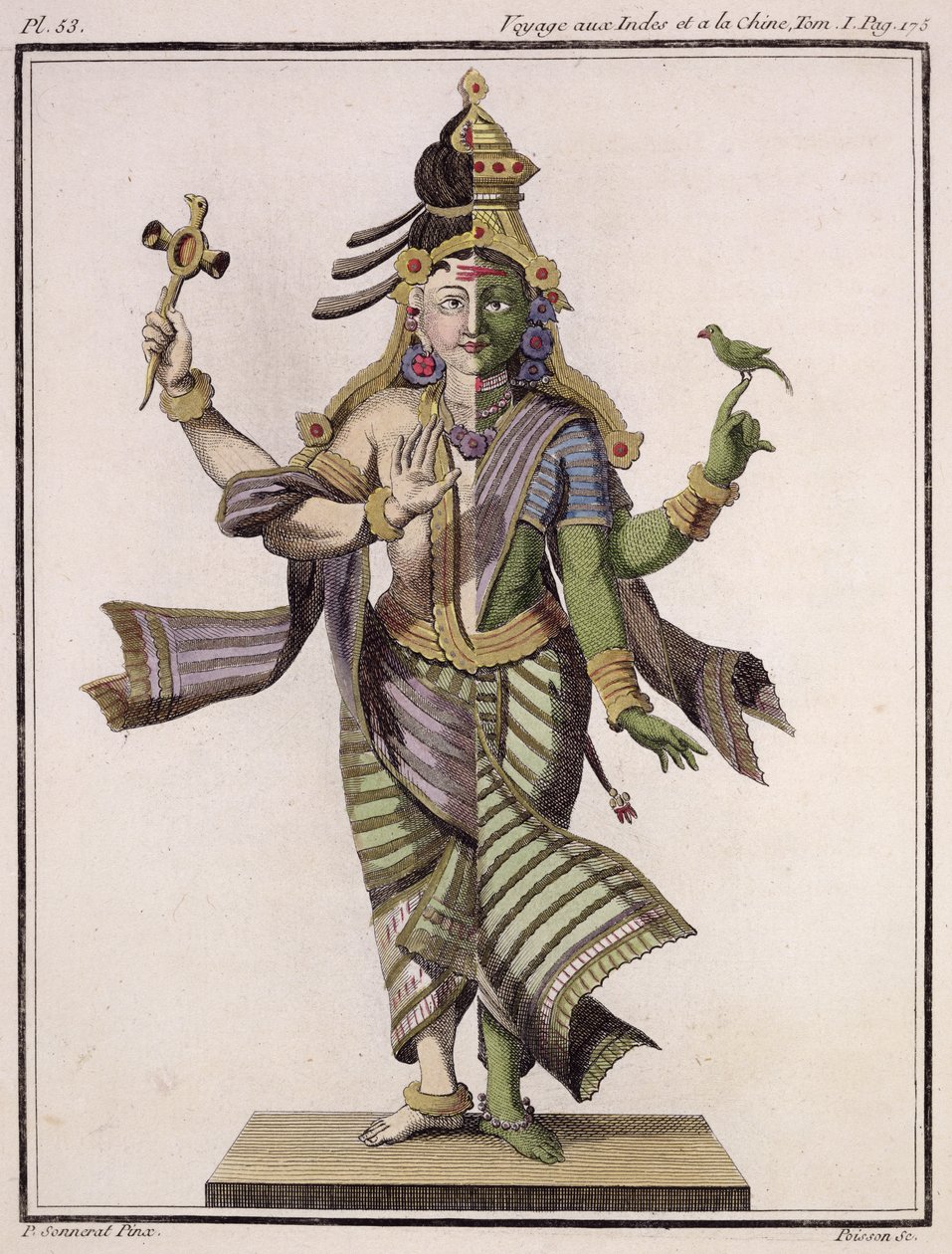Ardhanarishvara, z „Voyage aux Indes et a la Chine” Pierre