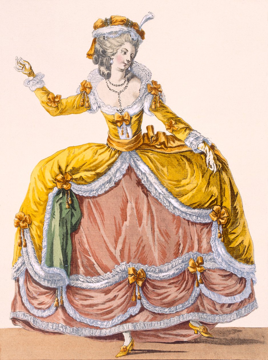 „Grande robe a la Sultane”, tablica nr 167 z „Galeries des Modes et Costumes Francais”, ok. 1778-87 99: odzież; strój tradycyjny; strój tradycyjny; moda; ilustracja; c18t autorstwa Pierre Thomas Le Clerc