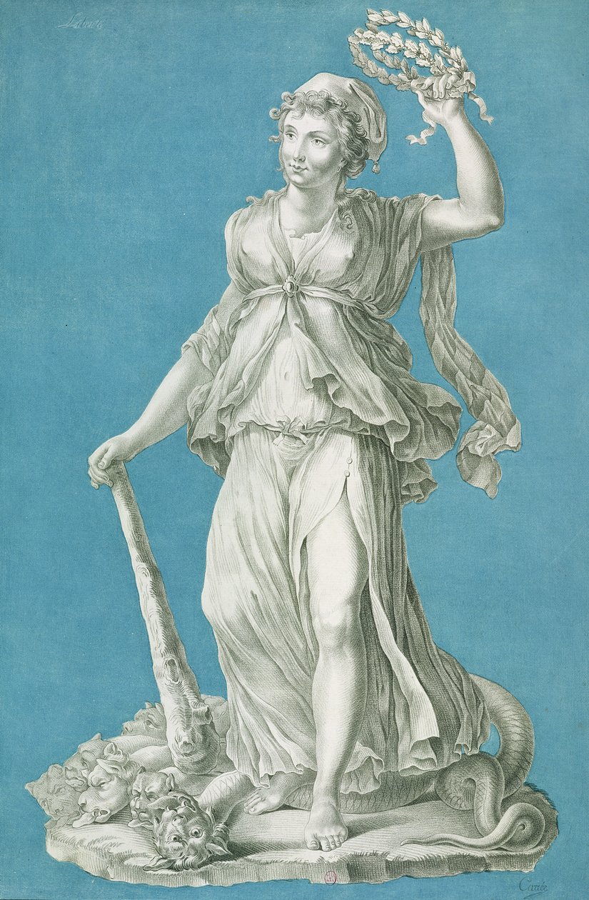 Wolność, ok. 1793 autorstwa Pierre Thomas Le Clerc
