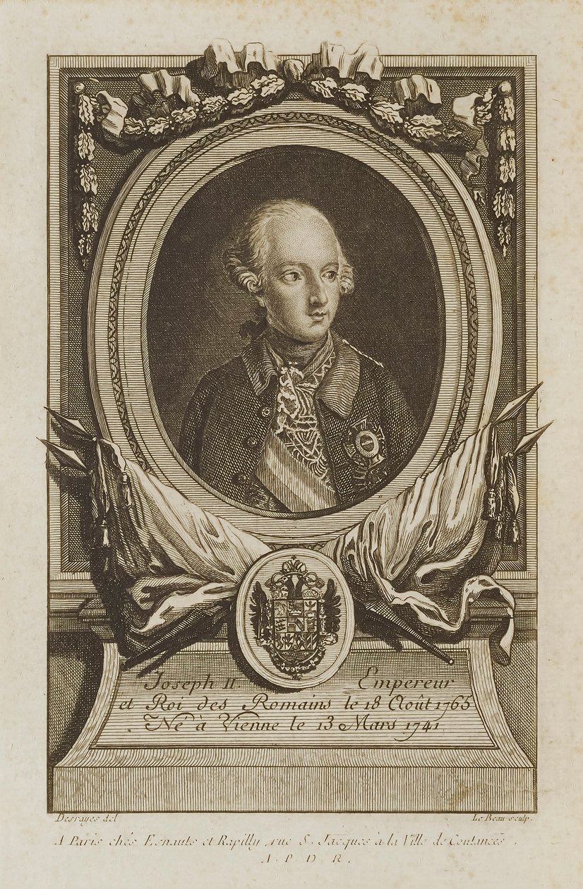 Józef II autorstwa Pierre Adrien Le Beau
