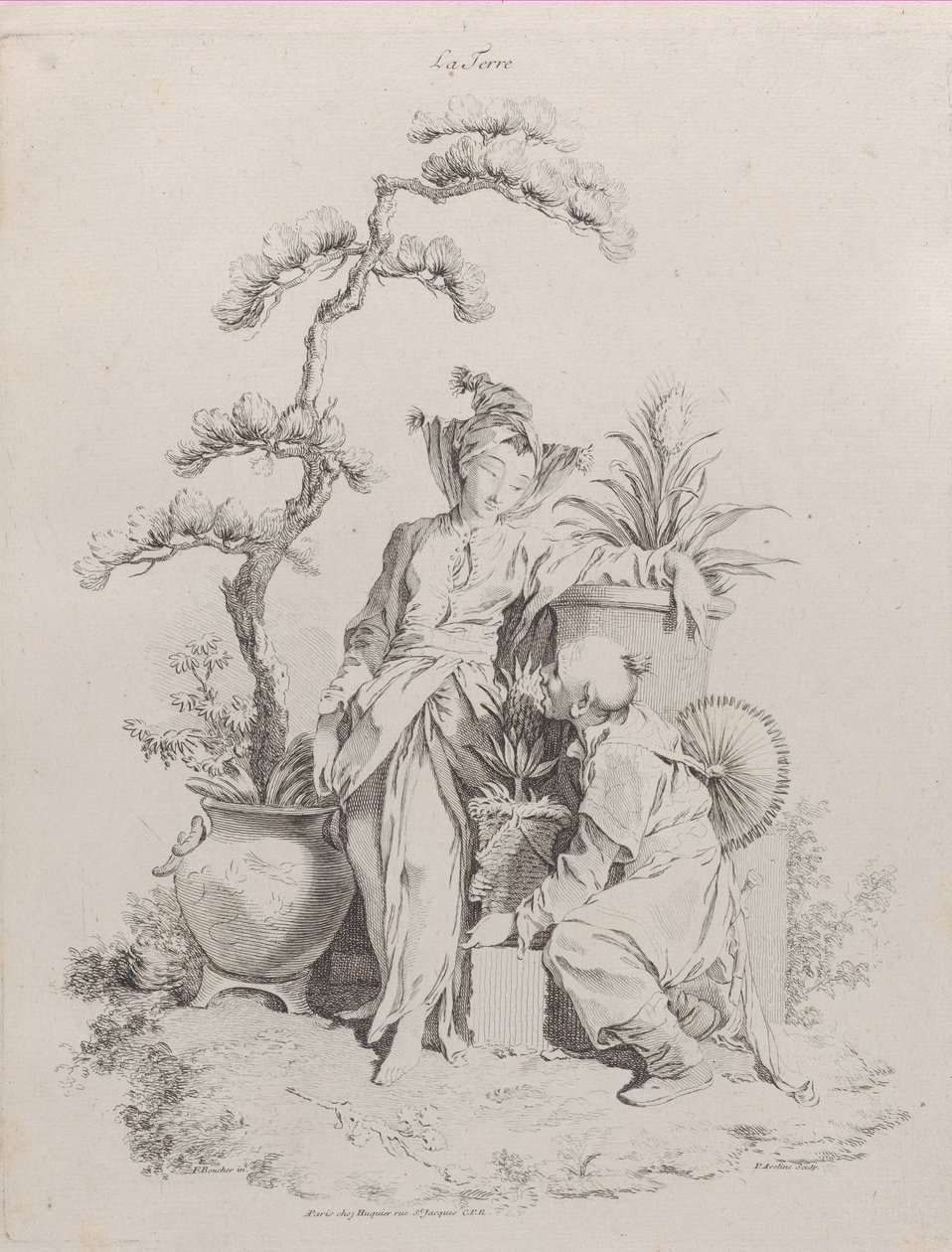 Ziemia, z Czterech elementów, 1738-49. autorstwa Pierre Alexandre Aveline