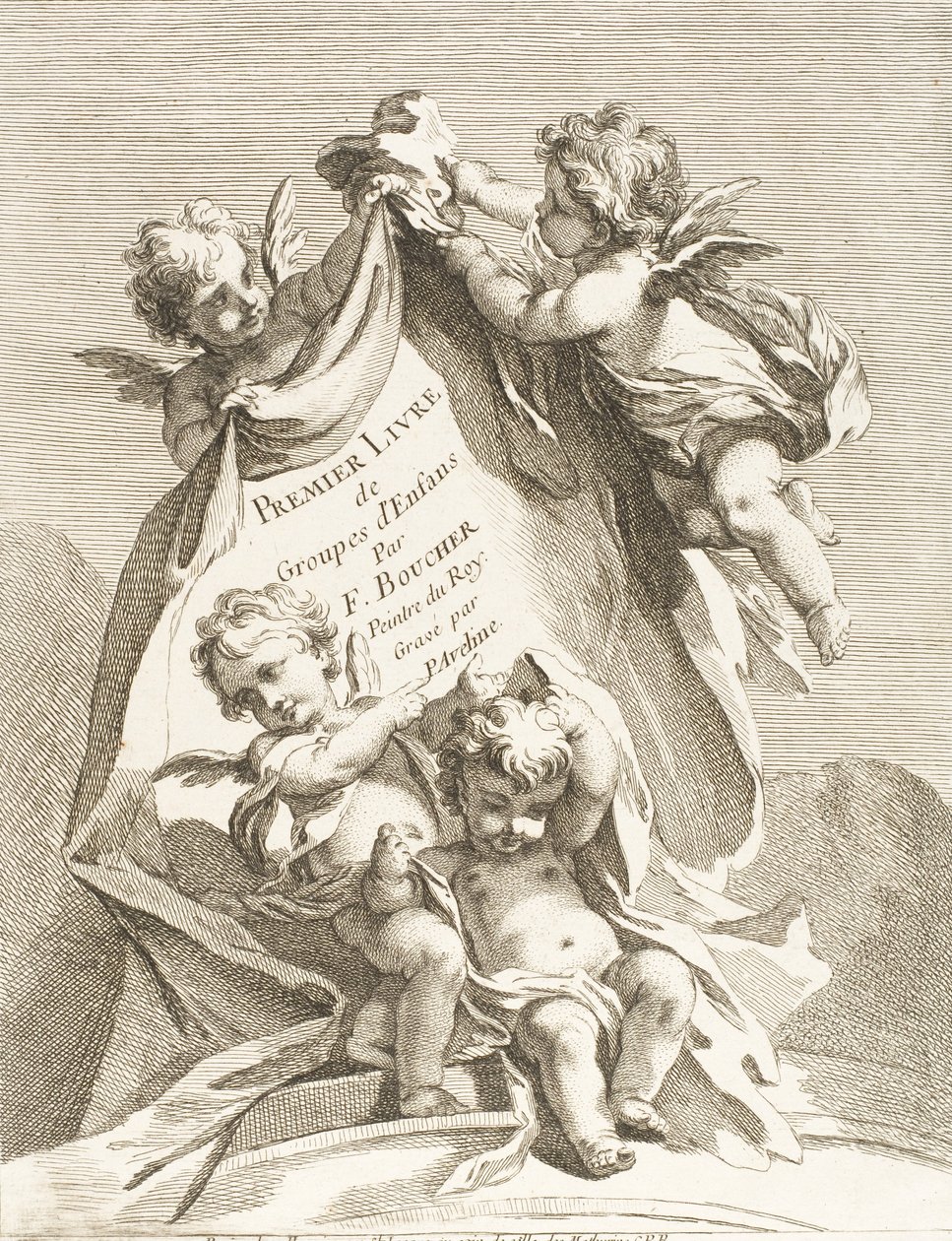 Frontyspis, 1727-60. autorstwa Pierre Alexandre Aveline