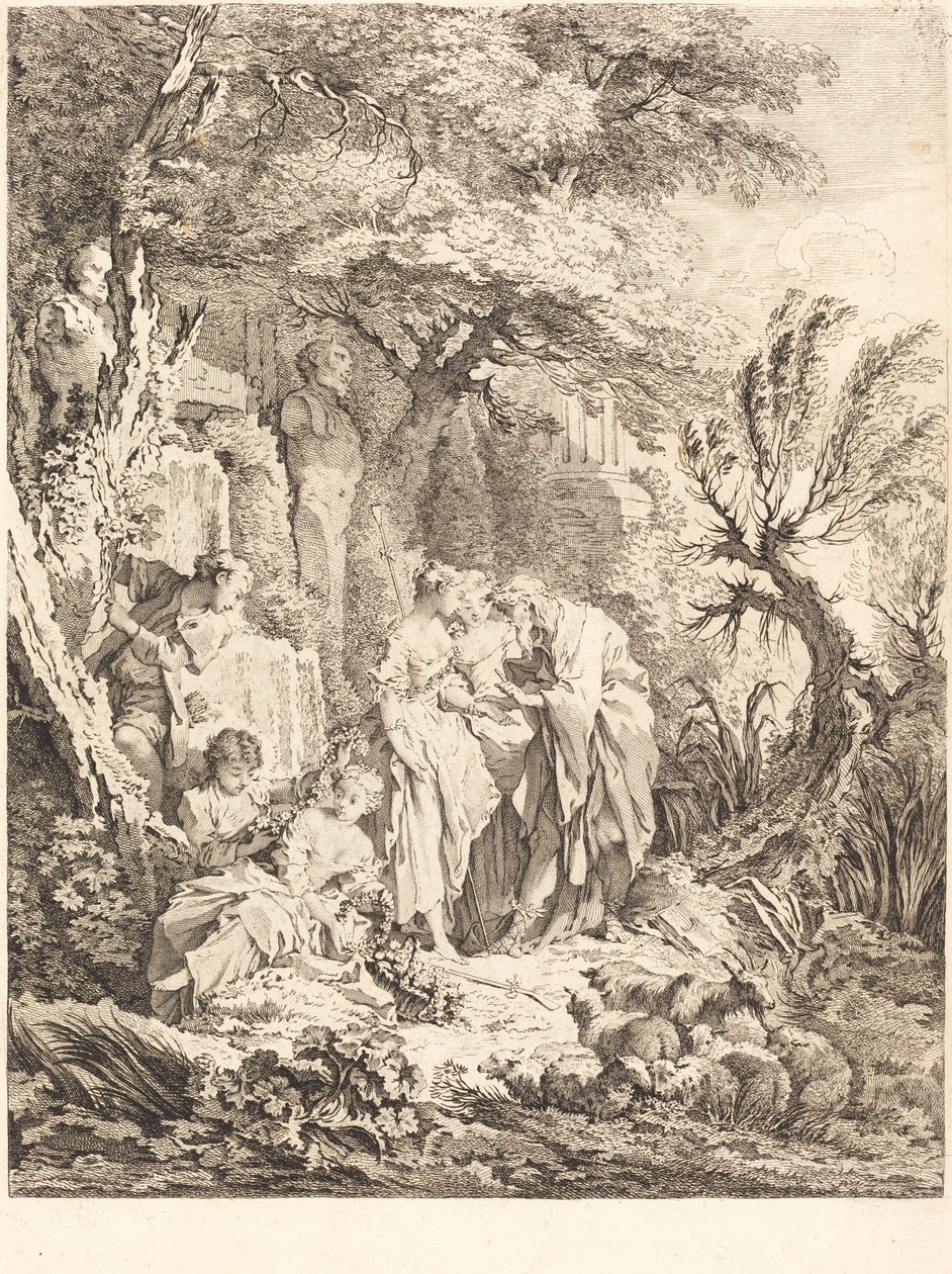 Dobra przygoda, 1738. autorstwa Pierre Alexandre Aveline